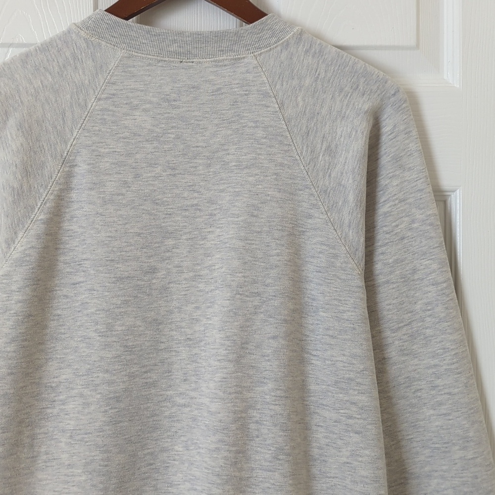 Anthropologie Saddle Up! Graphic Relaxed Fit Crewneck Sweatshirt Heather Gray S - Picture 11 of 12